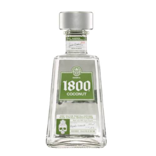 1800 silver tequila infused with natural ripe coconut flavour.