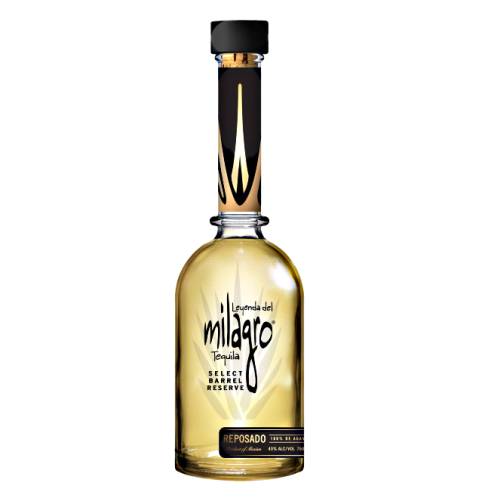 Milagro reposado tequila made from the finest hand selected 100 percent blue agave and ovens to roast which then produces a bounty that is then put through triple distillation.