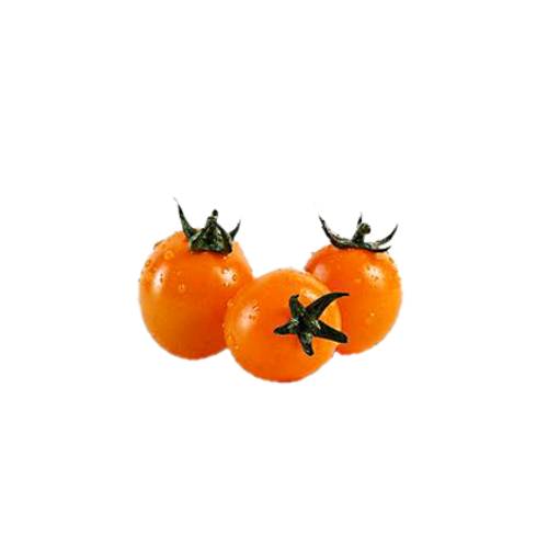 Tomato Cherry Orange orange cherry tomato small in size and with a bright orange color.