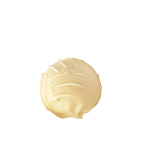 White chocolate truffle is a white chocolate confectionery traditionally made with a white chocolate ganache.