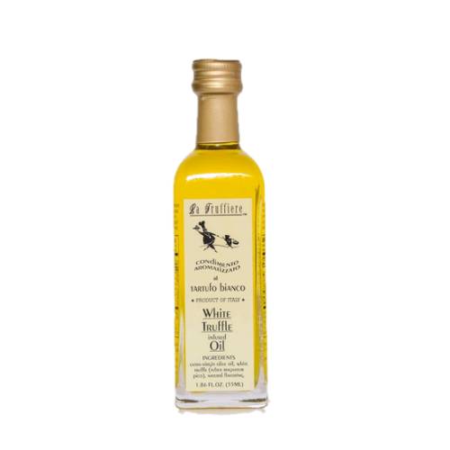 White truffle oil is a ingredient used to impart the flavor and aroma of white truffles to a dish.