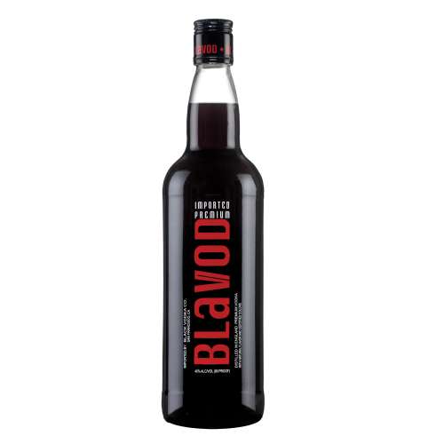 Blavod blah VOD is an 80 proof 40 percent ABV black vodka where the color is from Catechu from the heartwood of Burmese catechu acacia trees.