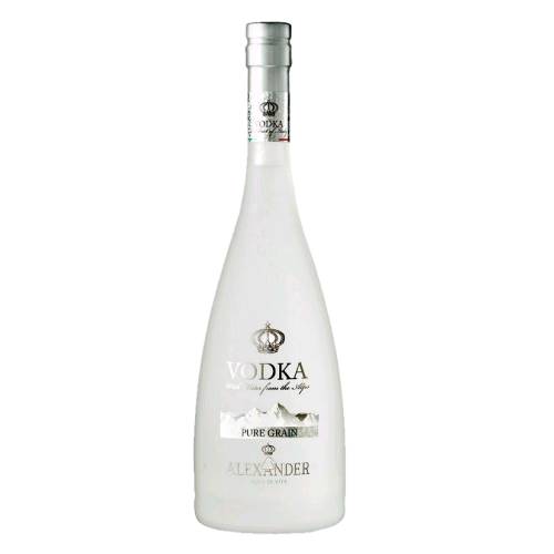 Bottega Vodka made from the raw material and leading to a rich and complex distillate and it is finally enriched by blending it with water from the Alps.