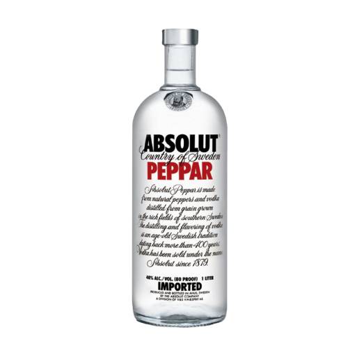 Vodka Chili Absolut Peppar premium pepper flavoured vodka is hot and spicy and has a distinct character of bell chili and jalapea pepper.