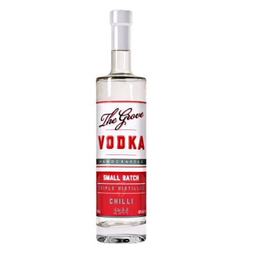 The Grove Distillery Vodka Chilli is triple distilled Chilli Vodka.