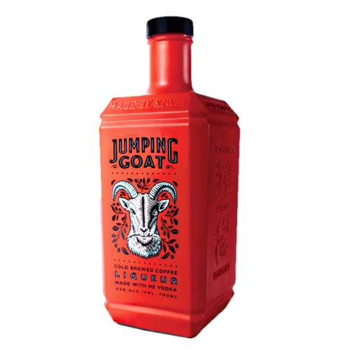 Jumping Goat coffee vodka ground coffee with a hint of chocolate.
