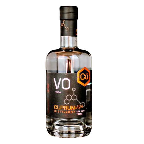 Cuprum Distillery Vodka is triple distilled hand crafted copper pot still with peppercorn like heat which dissipates quickly leaving a fresh and smooth finish.