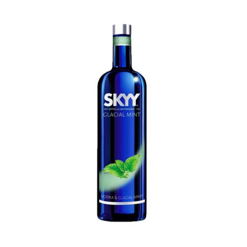 Skyy glacial mint vodka are made with the same high quality vodka and an infusion of mint.