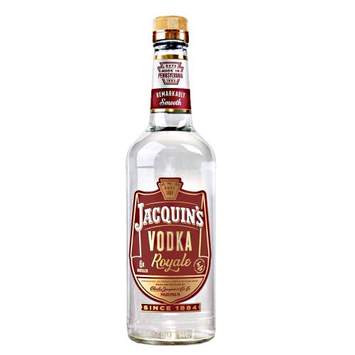 Jacquins Vodka is distilled six times from the finest corn then triple filtered and hand crafted in small batches making it smooth and silky.