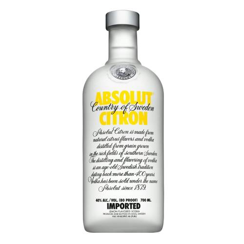 Vodka Lemon Absolut Citron absolut citron is one of the major core flavor of absolut vodka the name means lemon in swedish and it is made from fruits.