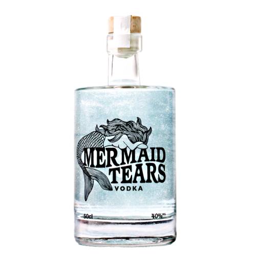 Mermaid Tears Vodka is a sparkly spirit is made from premium grain vodka and blended with the glistening tears of our line caught Mermaids.