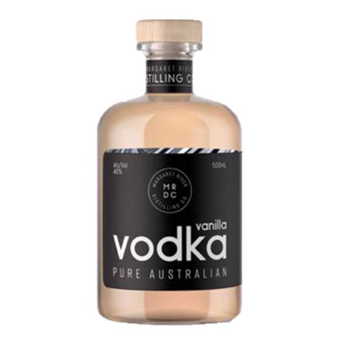 Margaret River Vanilla Vodka in small batches by Margaret River Distilling Co using our traditional distilling methods and the finest ingredients. A pure vodka produced using pristine Margaret River water with natural vanilla for a sweet infusion of flavour.