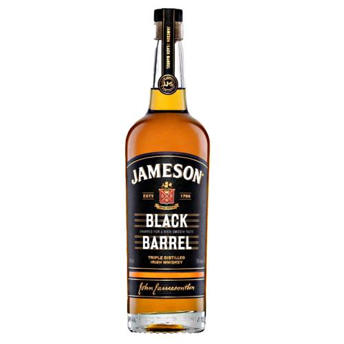 Jameson Black irish whiskey is triple distilled sweet grain whiskey which is then blended with a high proportion of select single Irish pot still whiskey.