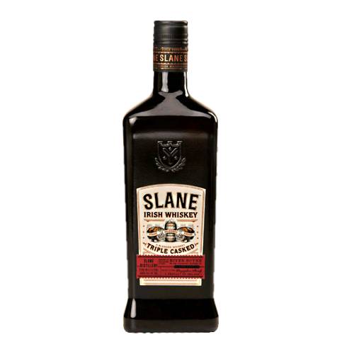 Slane irish whisky is aged using our signature tripled casked method and is made with grain and malt then aged between three different cask oaks.