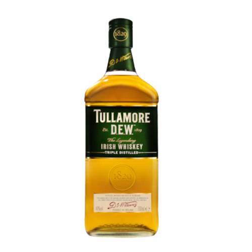Tullamore in County Offaly Tullamore DEW Irish whiskeys was first blended in 1829 with light and elegant flavours that are best savoured over ice.