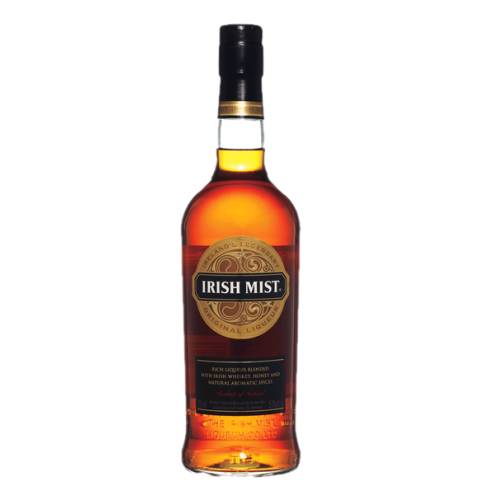 Irish Mist is a brown Whiskey Liqueur produced in Dublin Ireland made from aged Irish whiskey heather and clover honey aromatic herbs and other spirits.