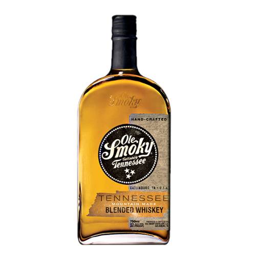 Ole Smoky whiskey is a blended whiskey led to this smooth smoky flavor and warm yellow tennessee style whisky.