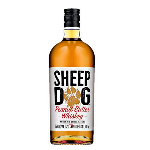 Sheep Dog Sheep Dog Peanut Butter Whiskey with rich peanut butter flavor with whiskey contributing hints of butter scotch caramel latte and hazelnut.