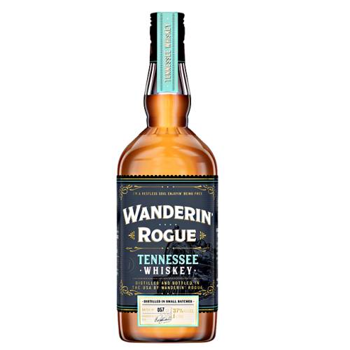 Wanderin Rogue Whiskey is made from local ingredients and aged in new oak barrels to produce a vibrant and lively whiskey and nose has sweetness with hints of caramel spice and light smoke.