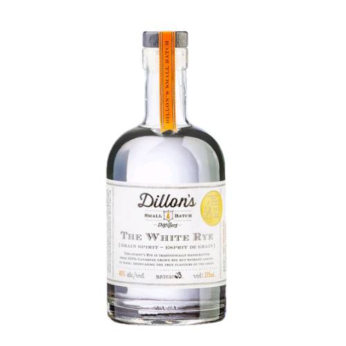 Dillons white rye whiskey This purists rye is traditionally handcrafted from 100 percent rye but without ageing in wood showcasing the true flavours of the grain.