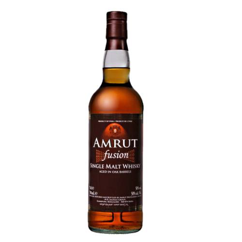 Amrut Fusion Indian Whisky offers up notes of heavy oak barley sugar and some subtle smoke characters that play ever so well with amazingly complex flavours like custard toffee and fruits.