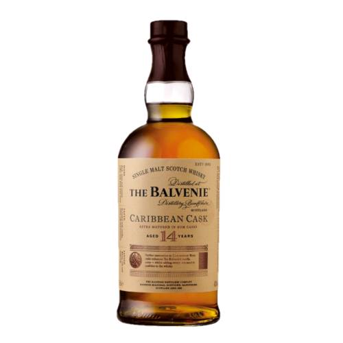 The Balvenie 14 year old caribbean cask scotch whisky was created by The Balvenie Malt Master David Stewart who celebrated an incredible 50th anniversary at the distillery in 2012. This single malt has had a 14 year.