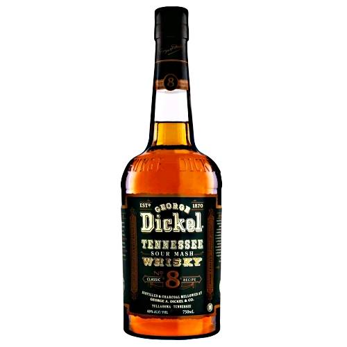 George Dickel No 8 whisky is a mellow approachable tennessee whisky selected for its smooth sipping character and a balanced whisky with aromas of light caramel and wood.