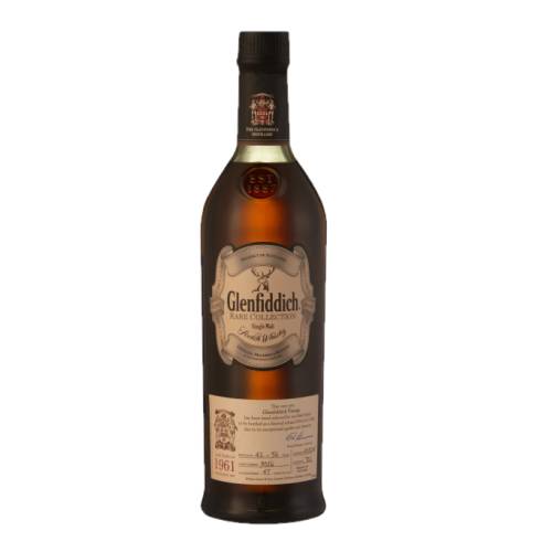 Whisky Glenfiddich 1961 is exceptional whisky cask no 9016 left undisturbed for 47 years has yielded only 56 bottles in total.