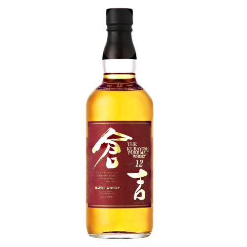 Kurayoshi 12 Years whisky made at Matsui Distillery from mountain water and aged for 12 years.