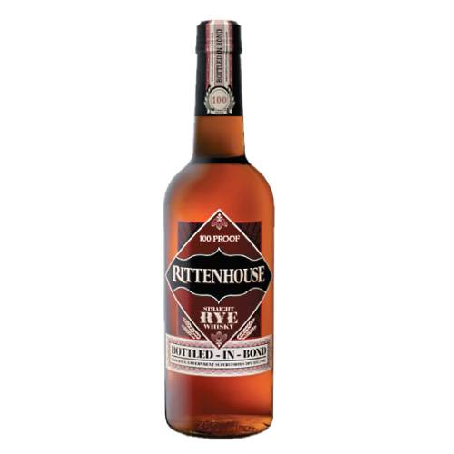 Rittenhouse straight rye whisky is mahogany in color with the smell of fruits toffee and sweet peppers with a Clean taste rich cocoa citrus cinnamon nutmeg and vanilla.