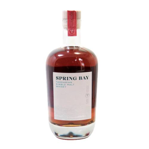 Spring Bay Whisky Single Malt is dark copper color with caramel and raisins the fruit sweetness with some white pepper savory hints and delicious long and slightly dry finish which is indicative of some very fine old wood.
