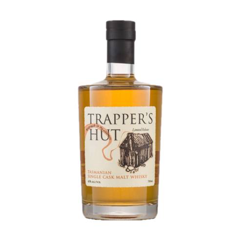 Whisky Trappers Hut this beautifully tasmanian crafted whisky displays rich and malty notes perfectly married to the maturation cask influences.