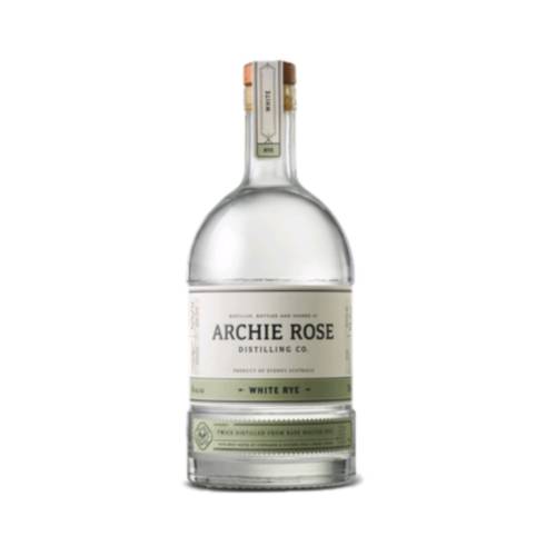Archie Rose white rye whisky is a single malt and rye malt whiskies still maturing our unaged white rye.